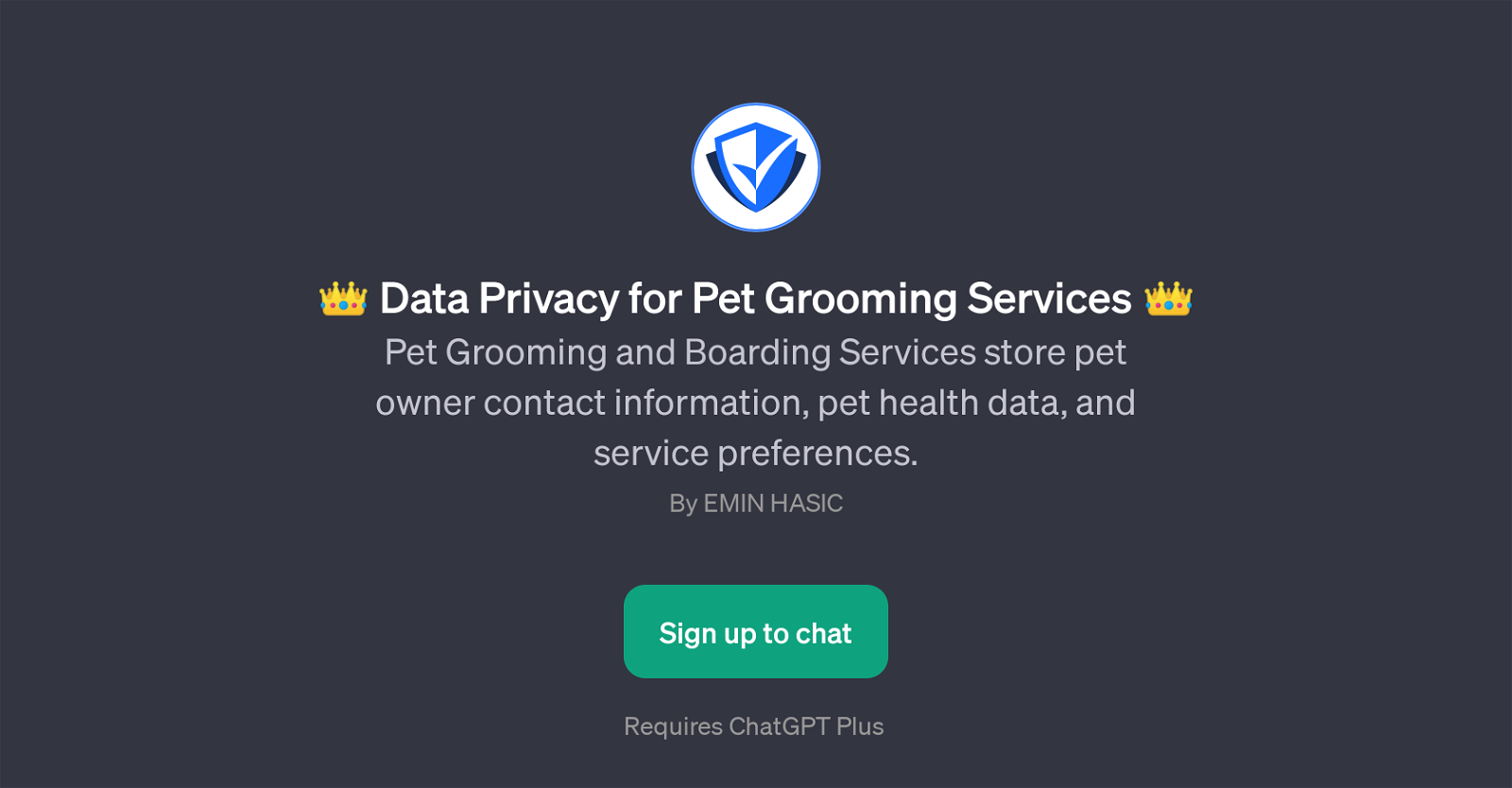 Data Privacy for Pet Grooming Services GPT website