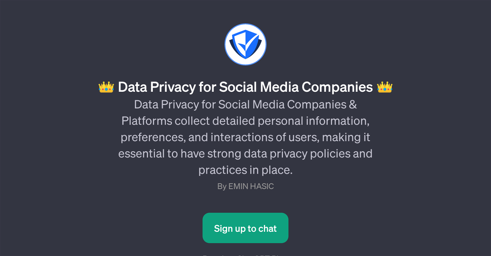 Data Privacy for Social Media Companies website