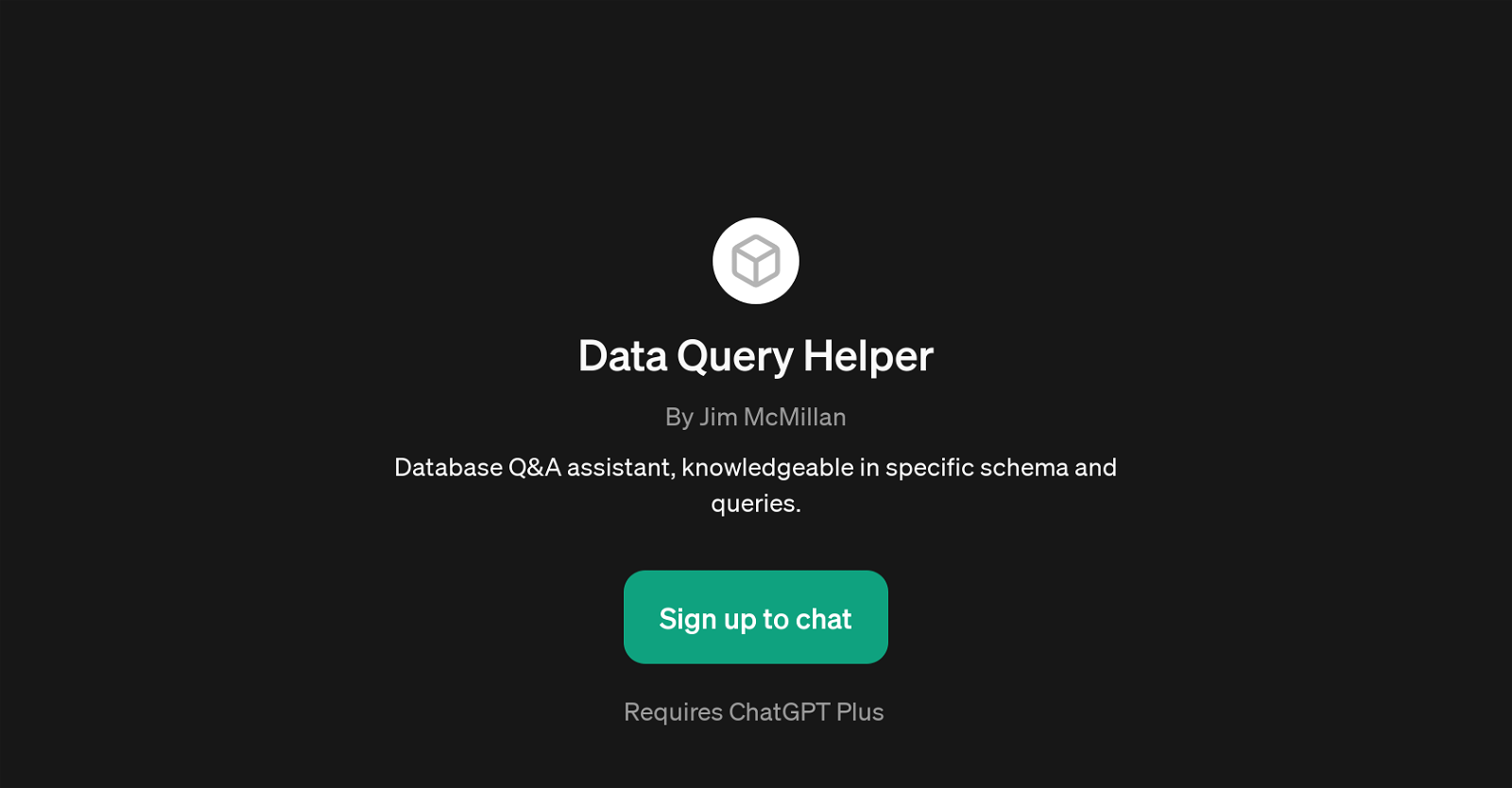 Data Query Helper website