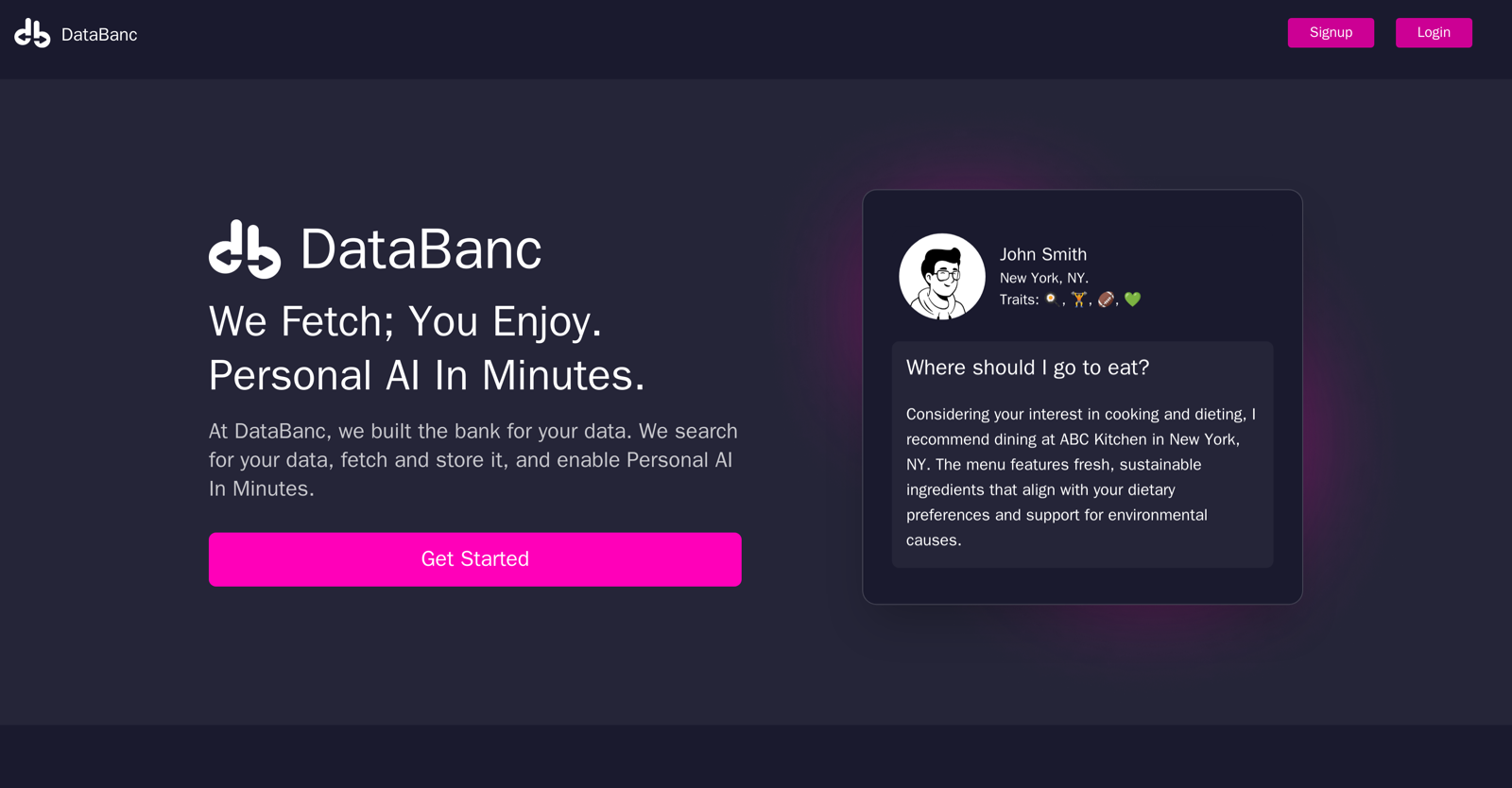 DataBanc website