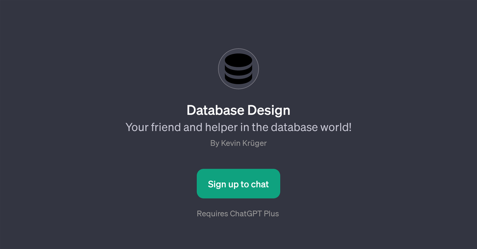 Database Design website