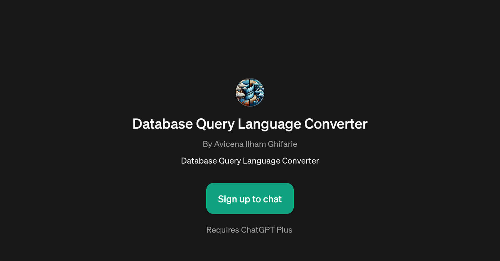 Database Query Language Converter website