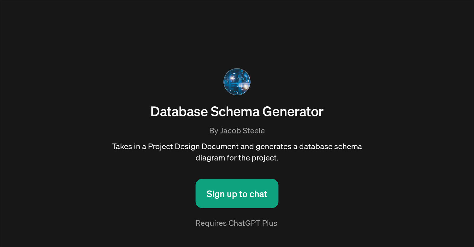 Database Schema Generator website