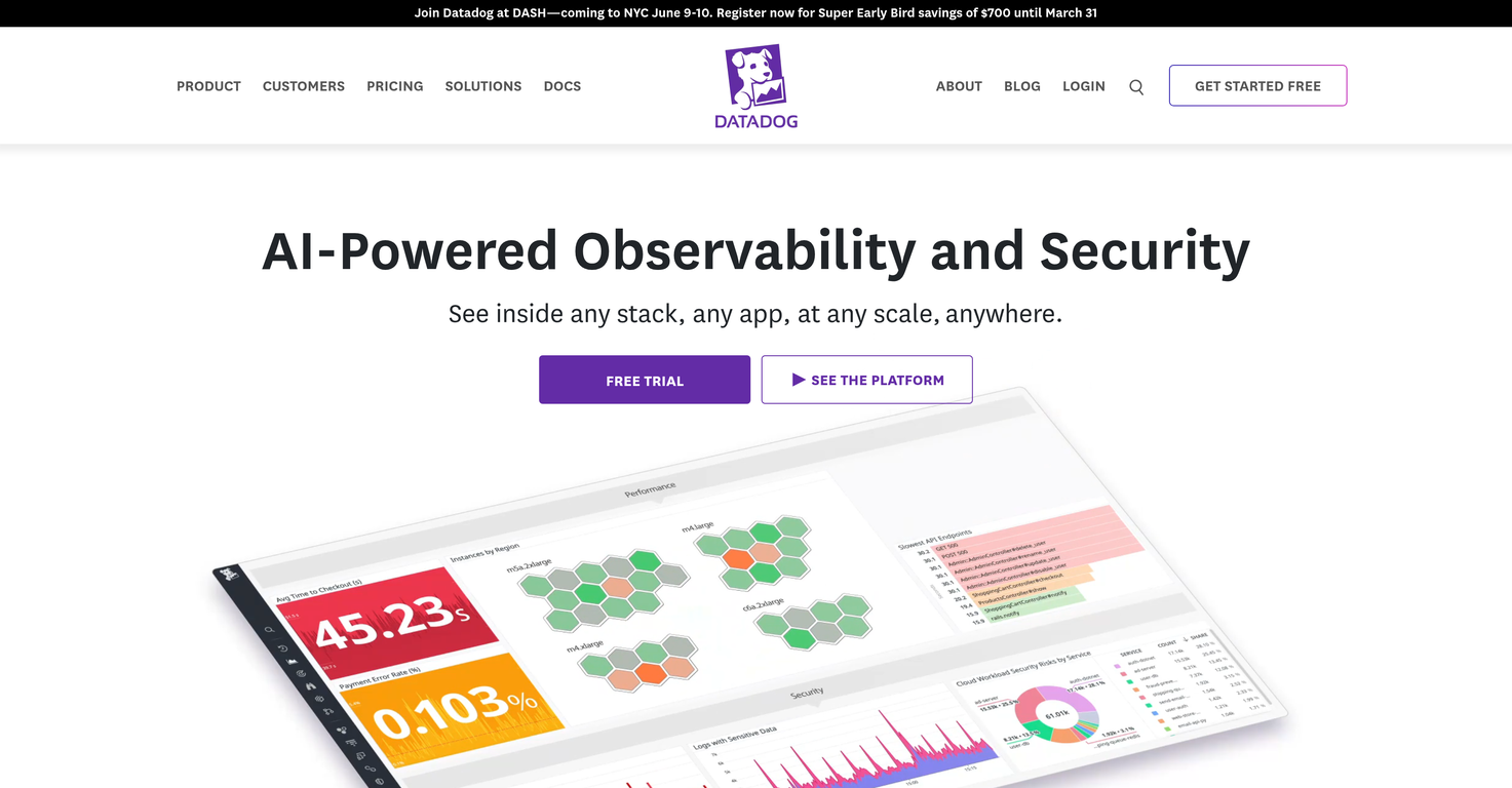 Datadog website