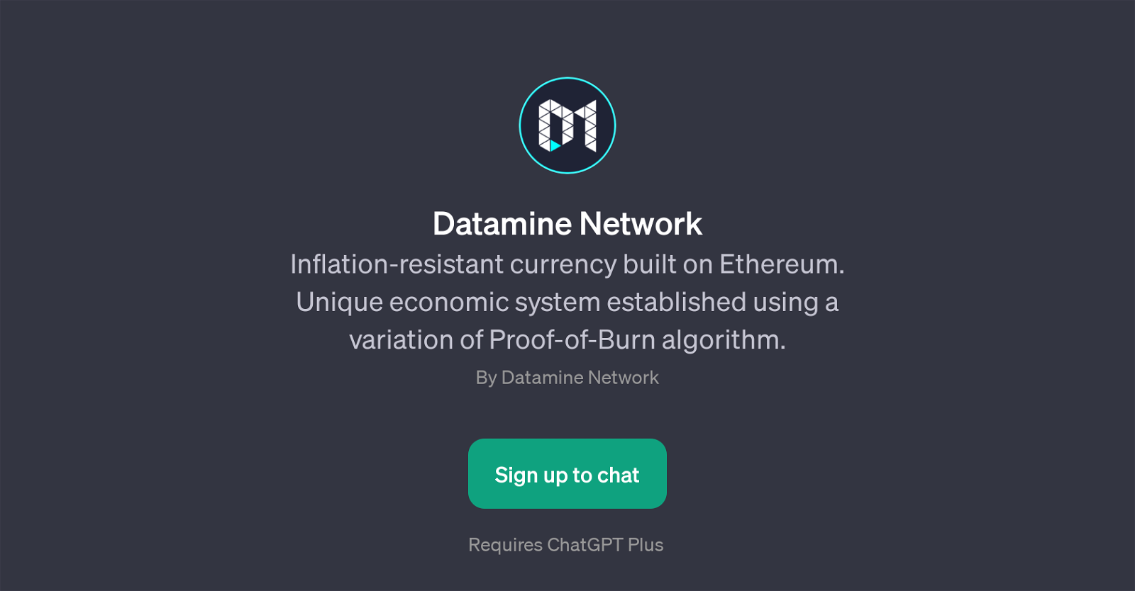 Datamine Network GPT website