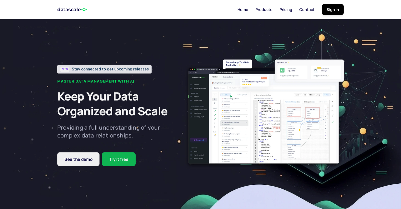 Datascale website