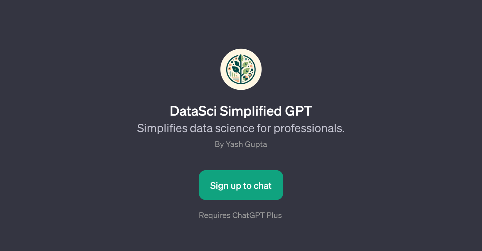 DataSci Simplified GPT website
