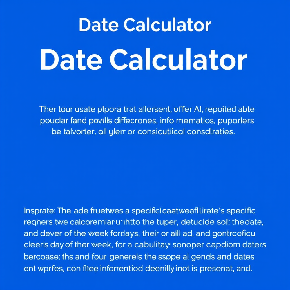 Date Calculator website