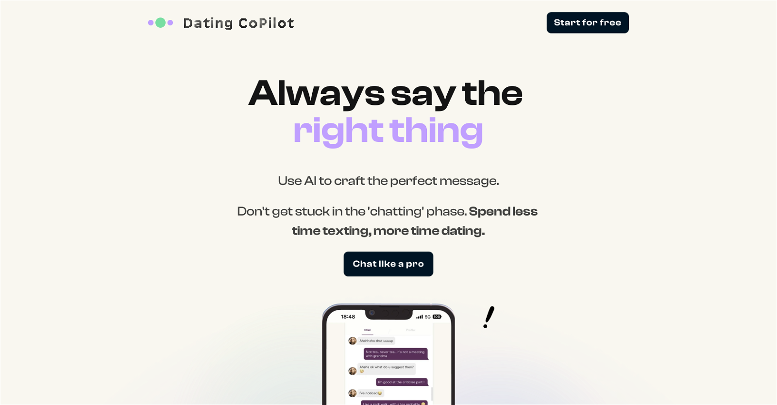 Dating CoPilot website