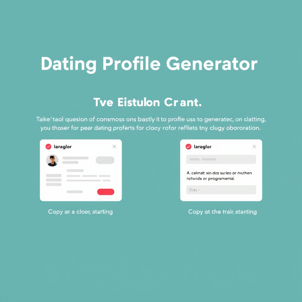 Dating Profile Generator website