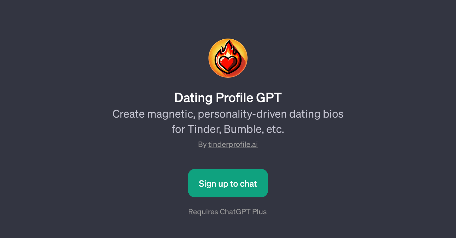 Dating Profile GPT website