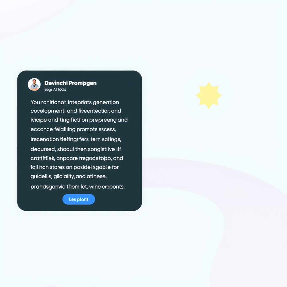 davinchi prompt gen website