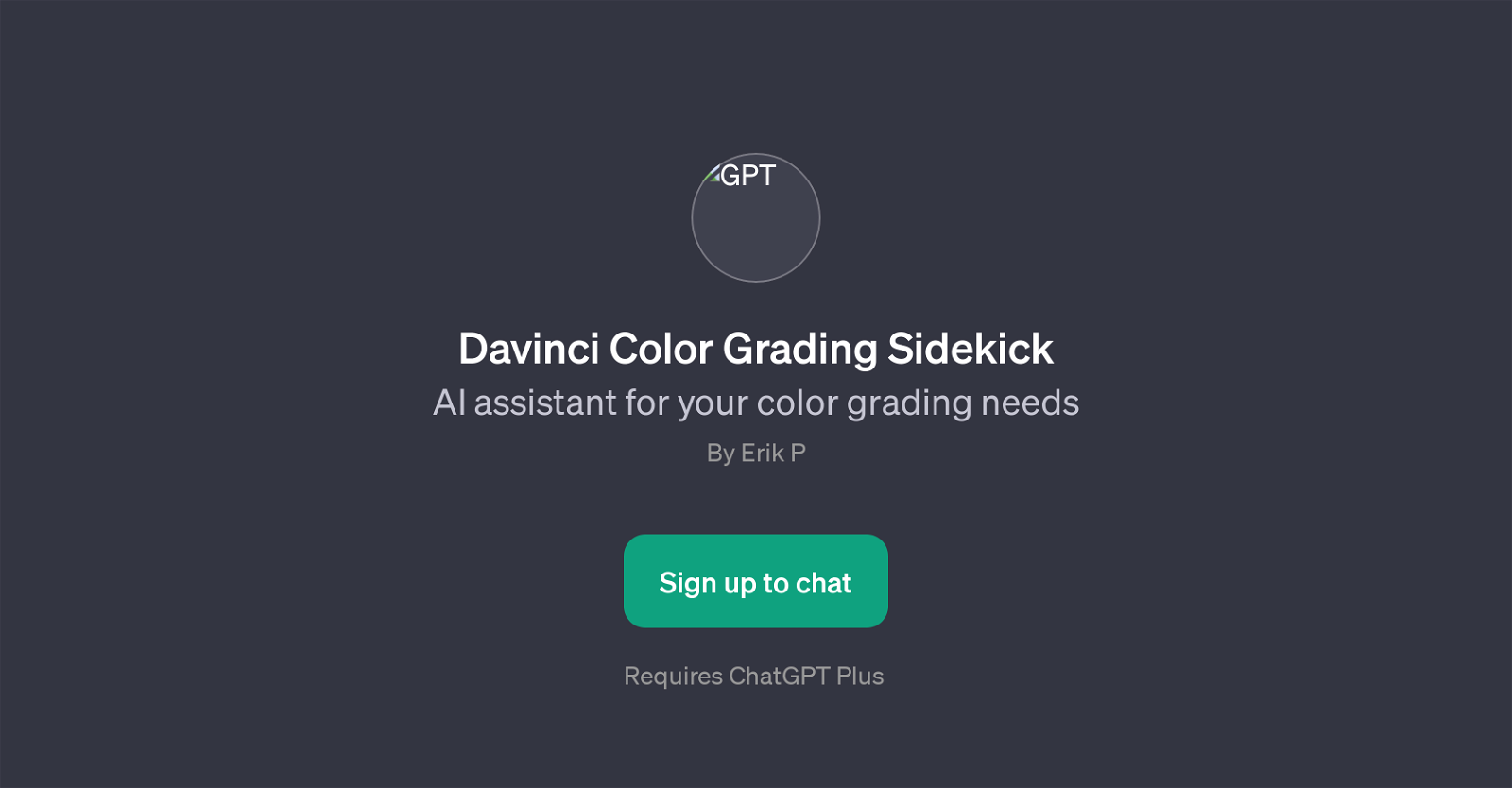Davinci Color Grading Sidekick website