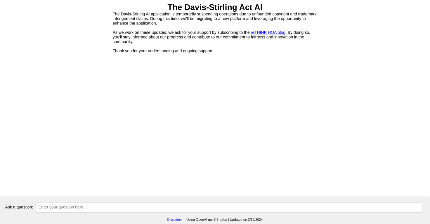 Davis Stirling website