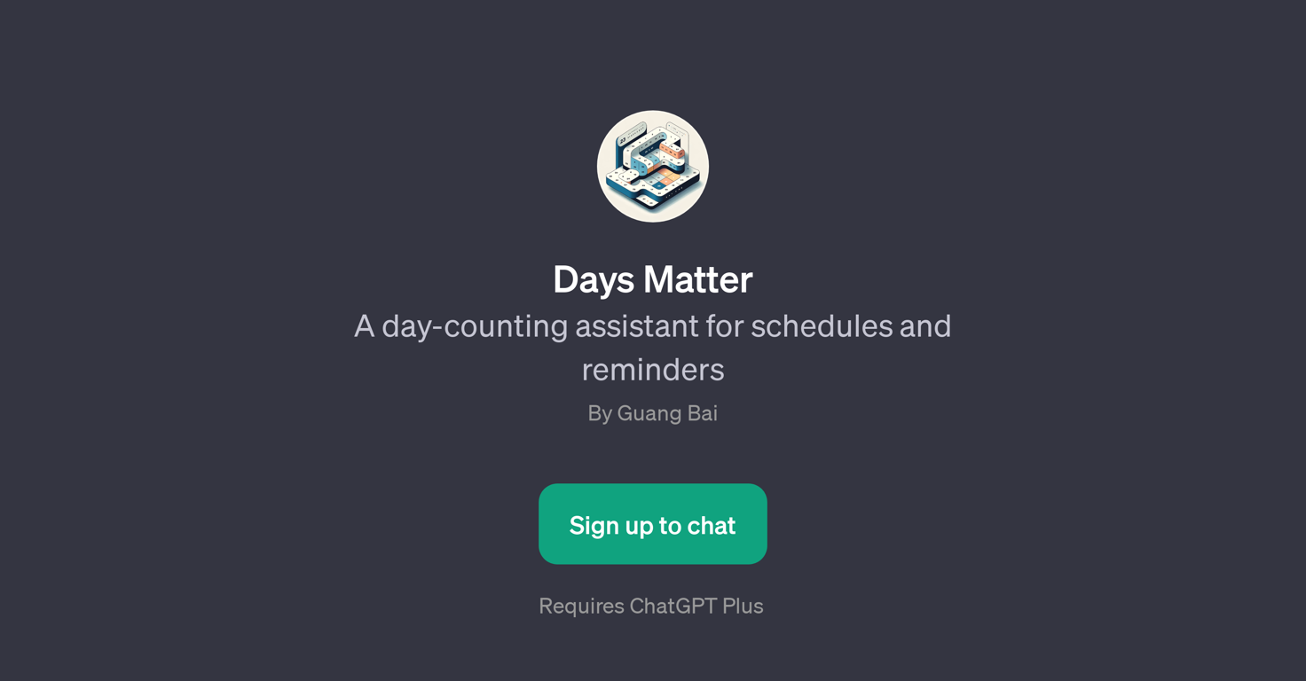 Days Matter website
