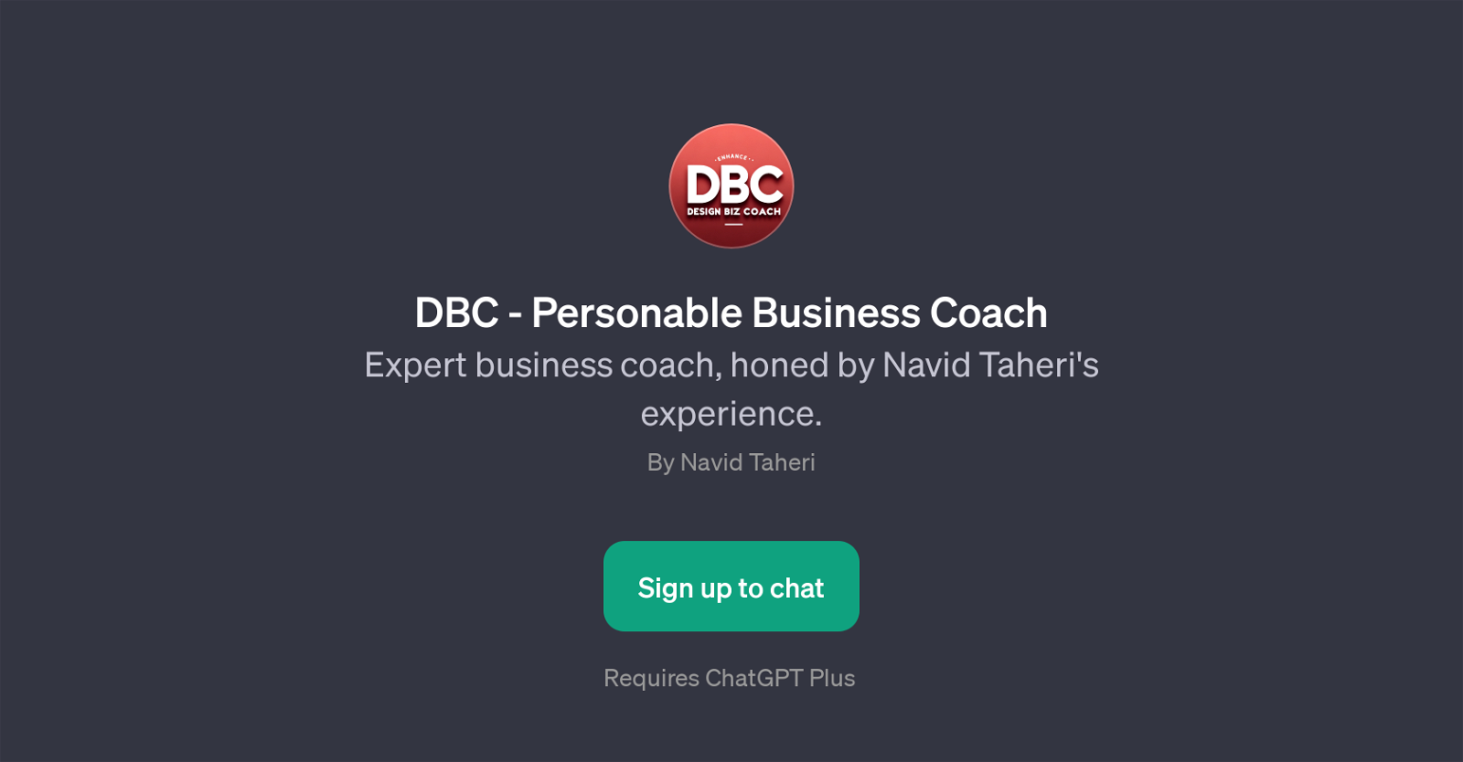 DBC - Personable Business Coach website