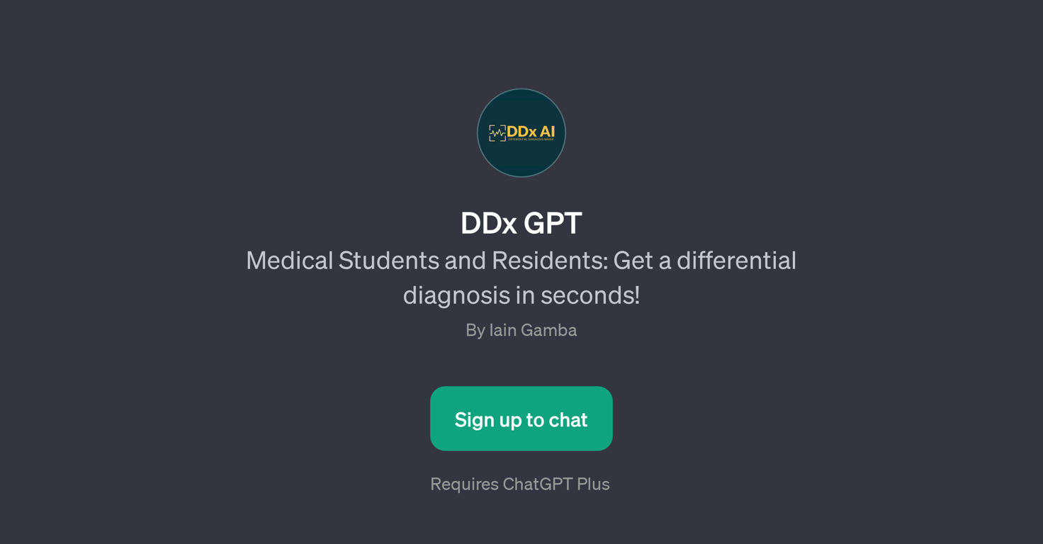 DDx GPT website