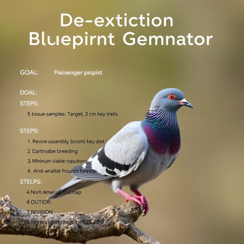 De-extinction Blueprint Generator website