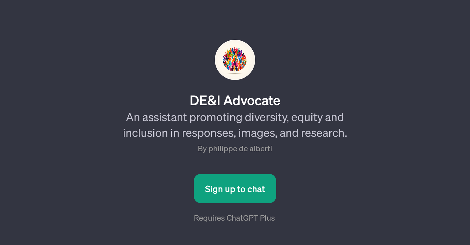 DE&I Advocate website