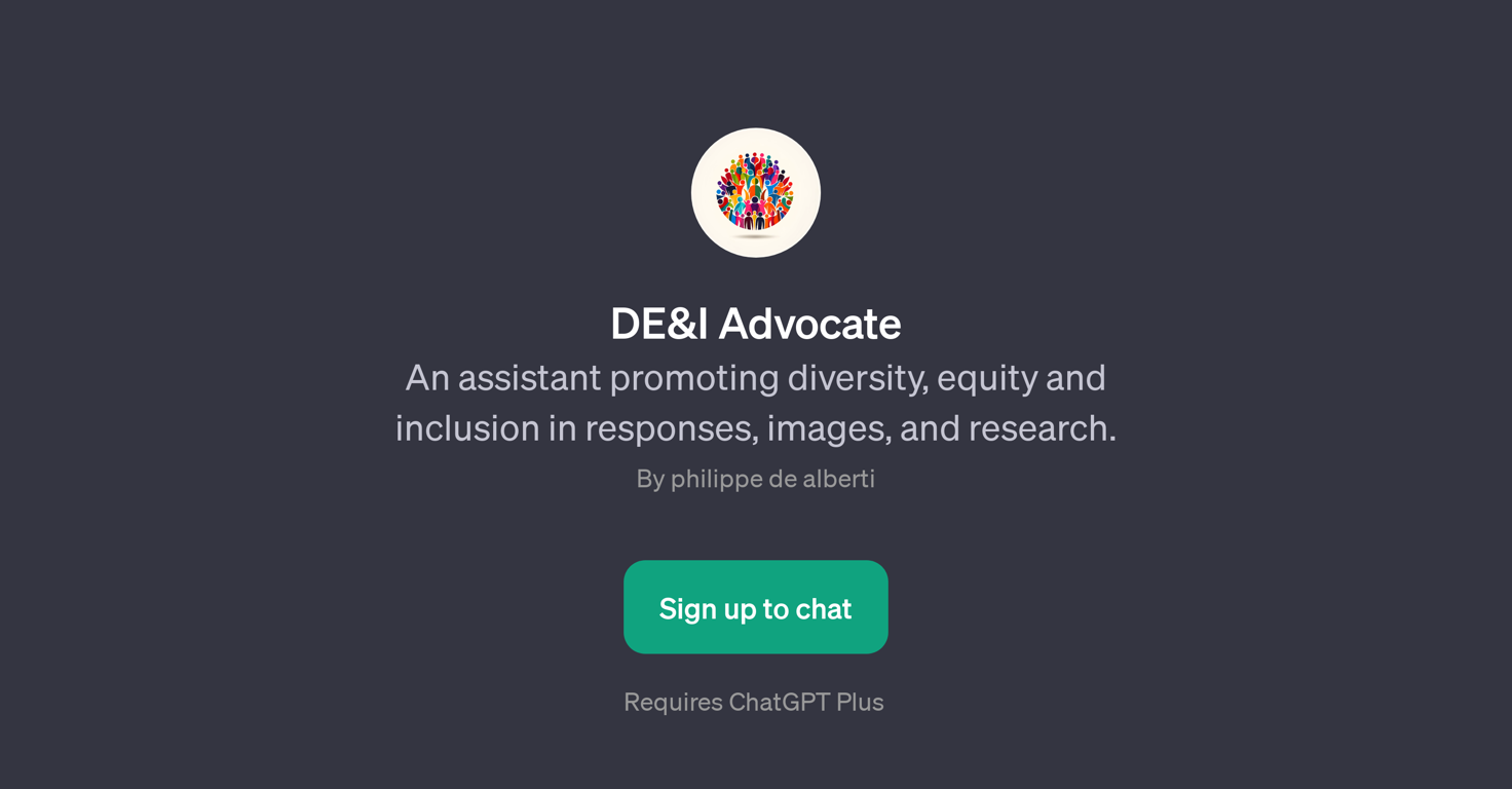 DE&I Advocate website