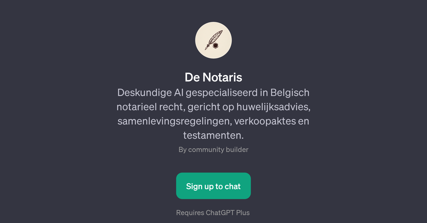 De Notaris website