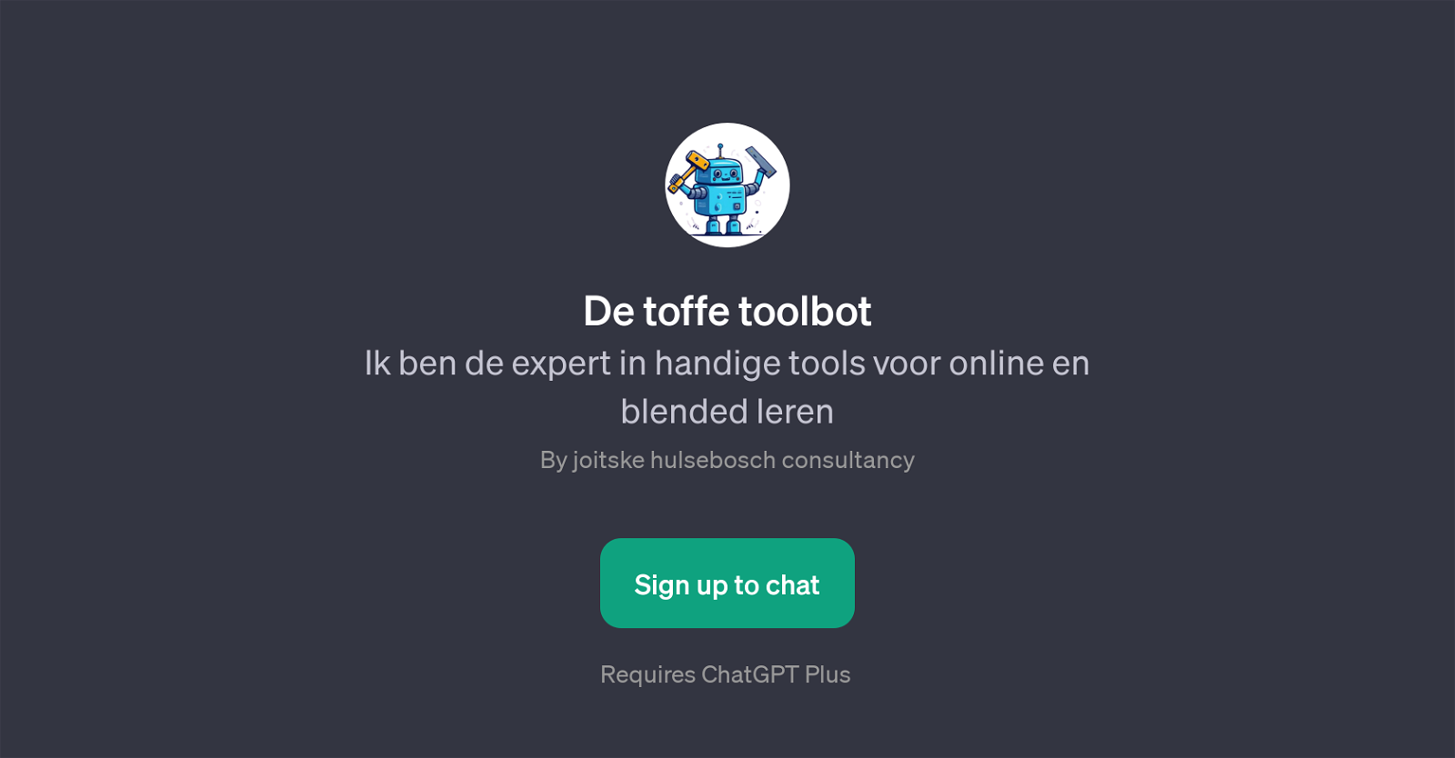 De toffe toolbot website