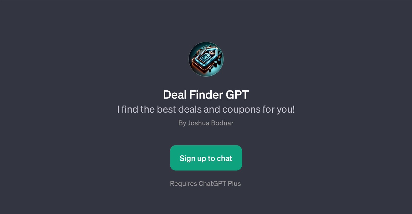 Deal Finder GPT website