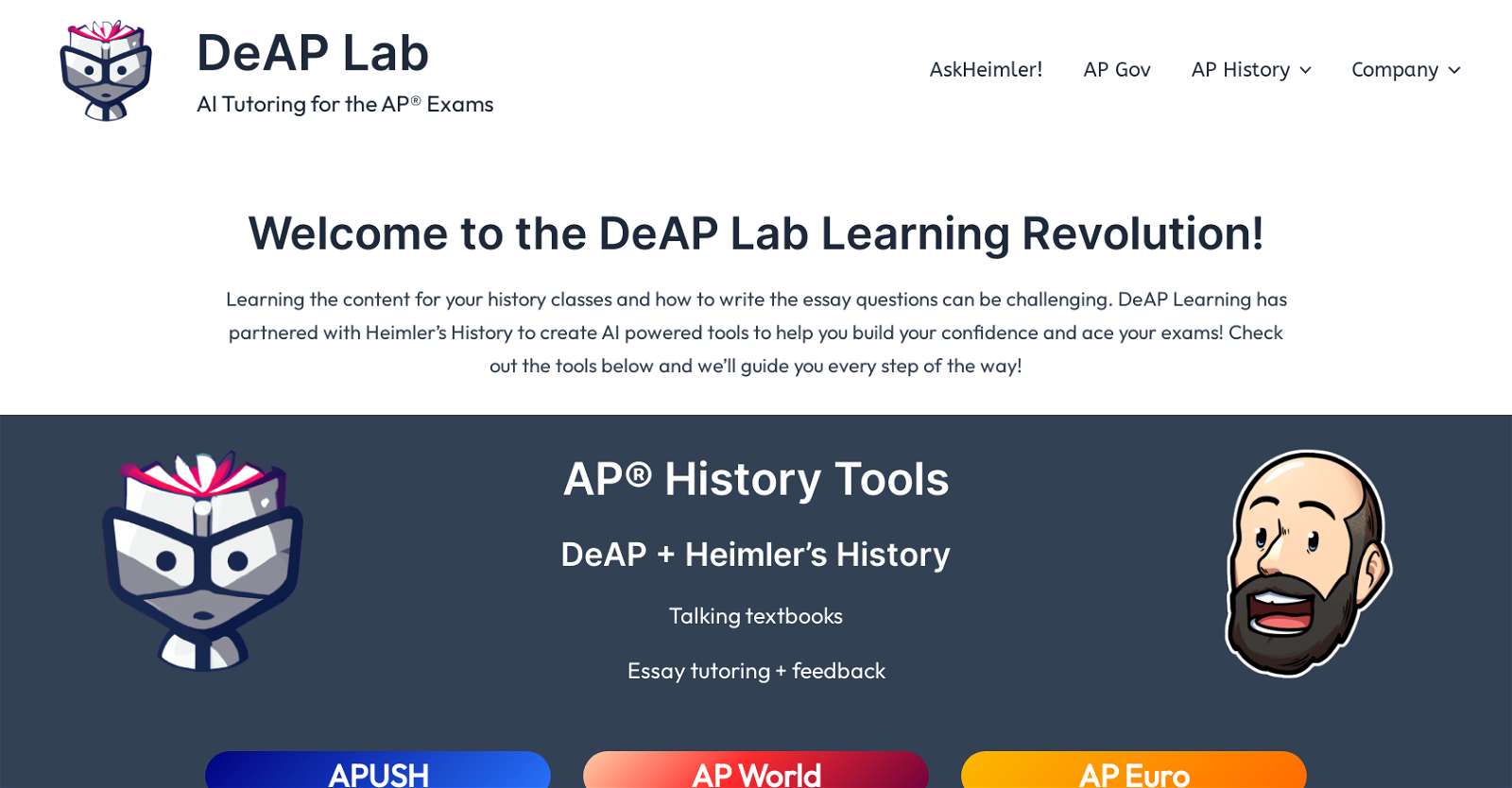 DeAP Learning Labs website