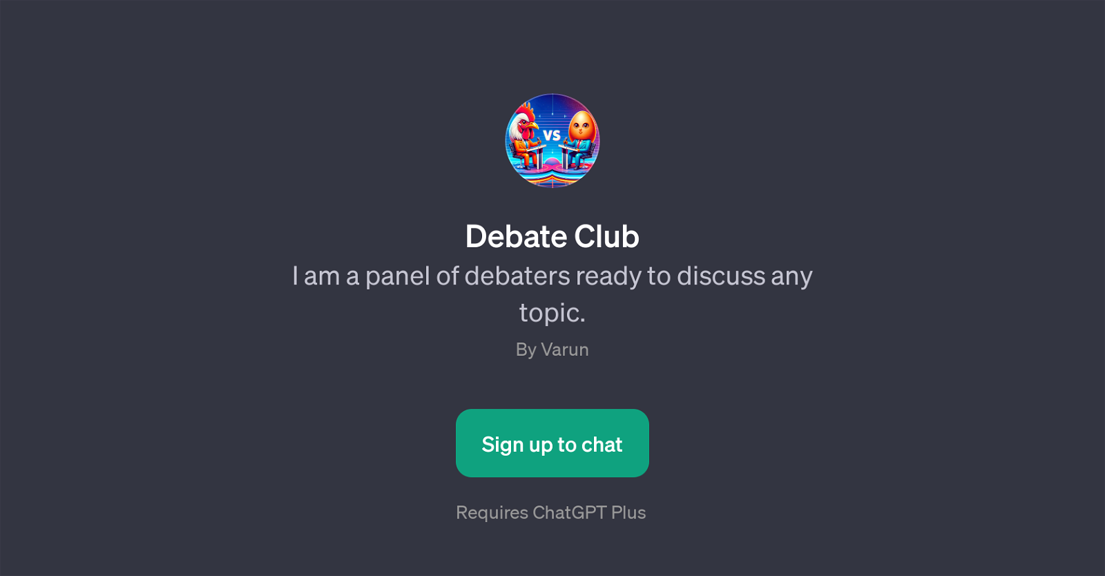 Debate Club website