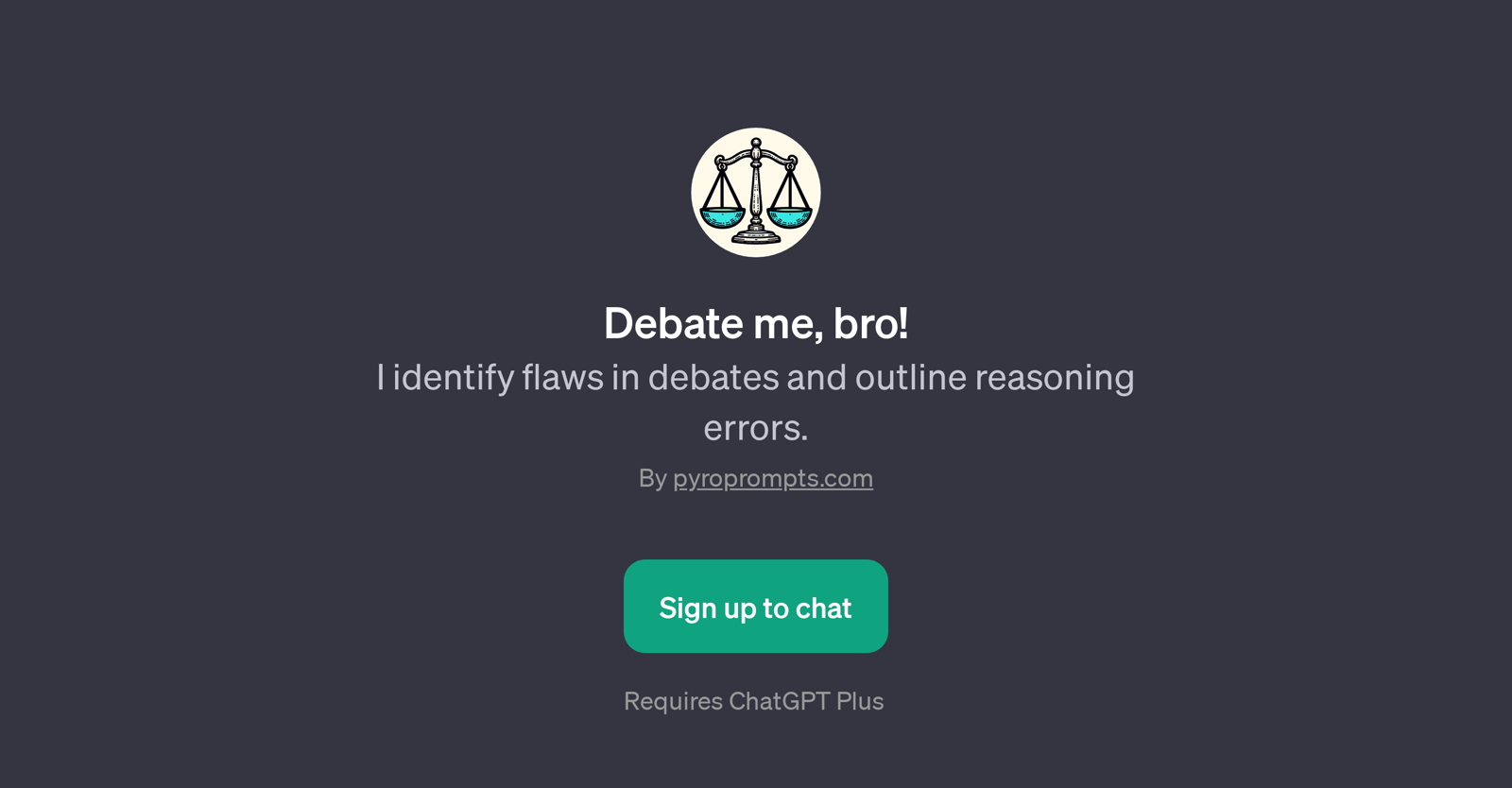 Debate Me, Bro website