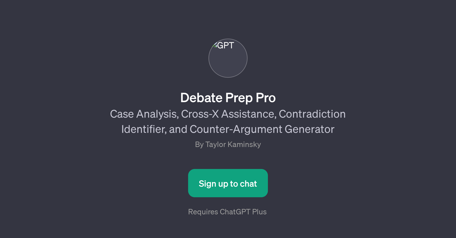 Debate Prep Pro website