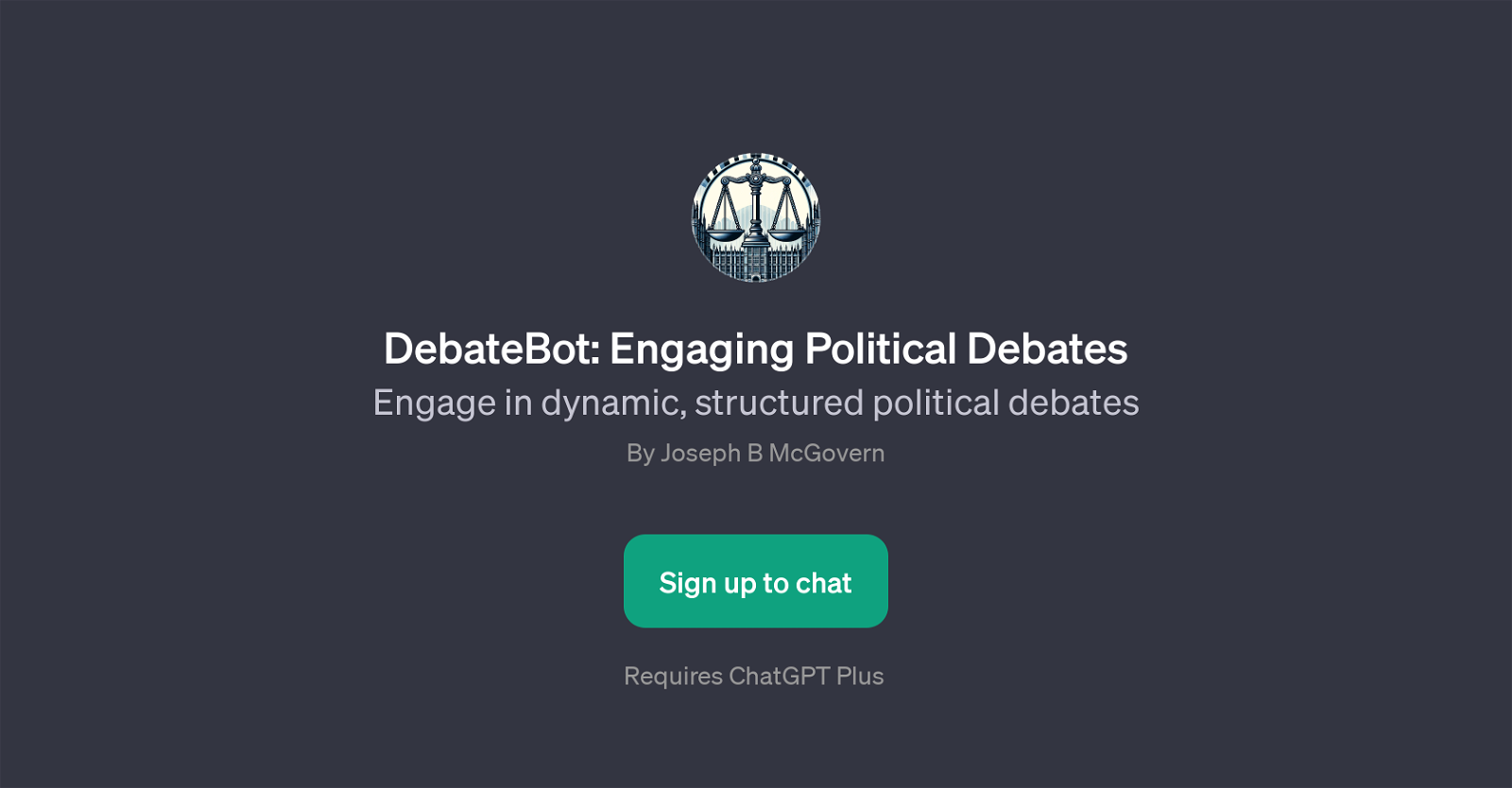 DebateBot website