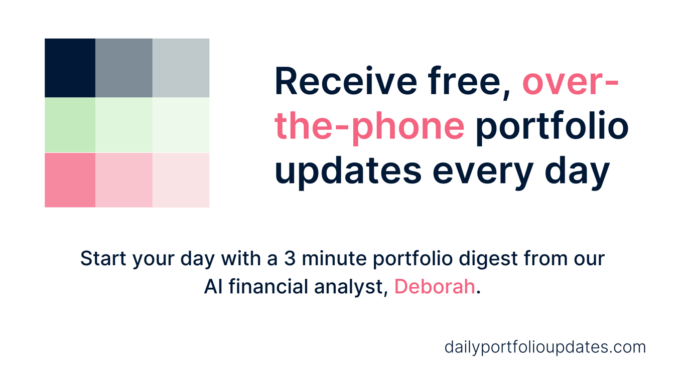 Deborah - Daily Portfolio Updates website