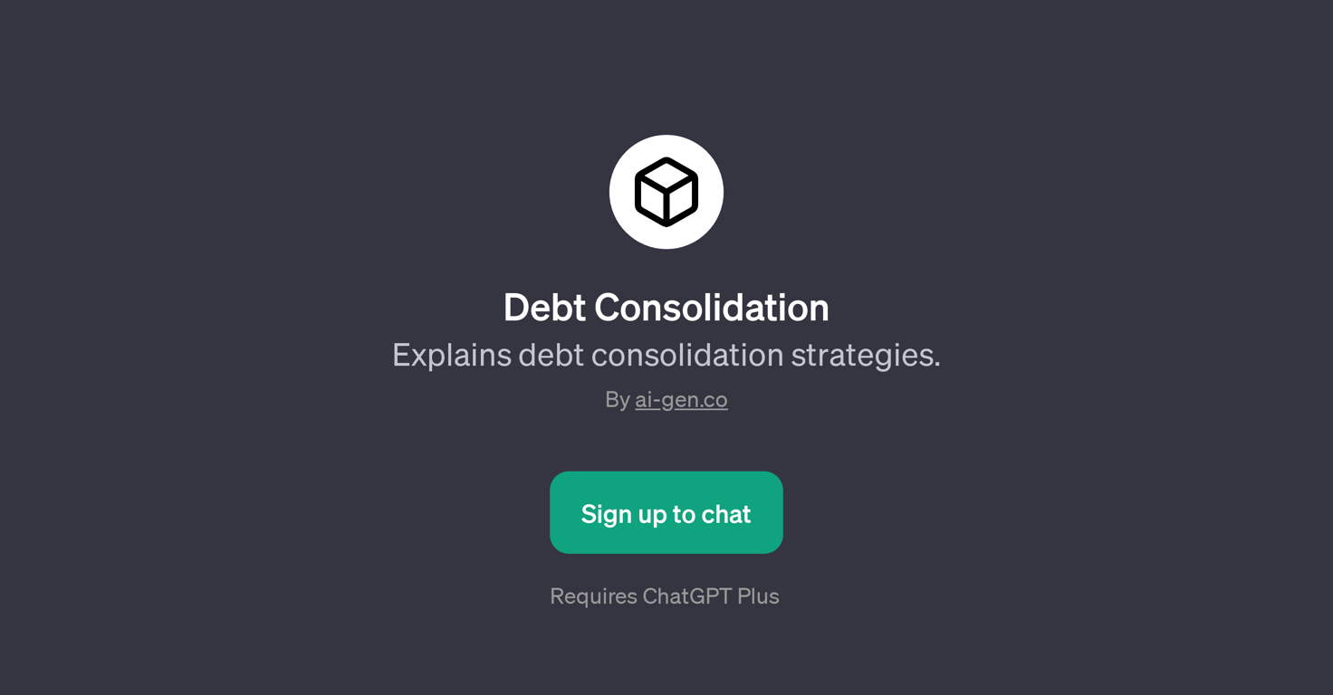 Debt Consolidation GPT website