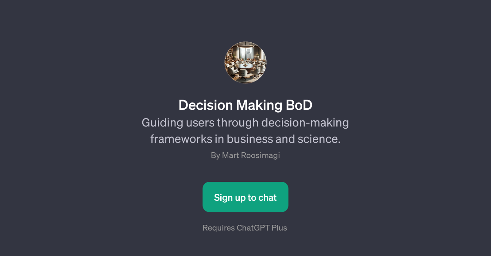 Decision Making BoD website