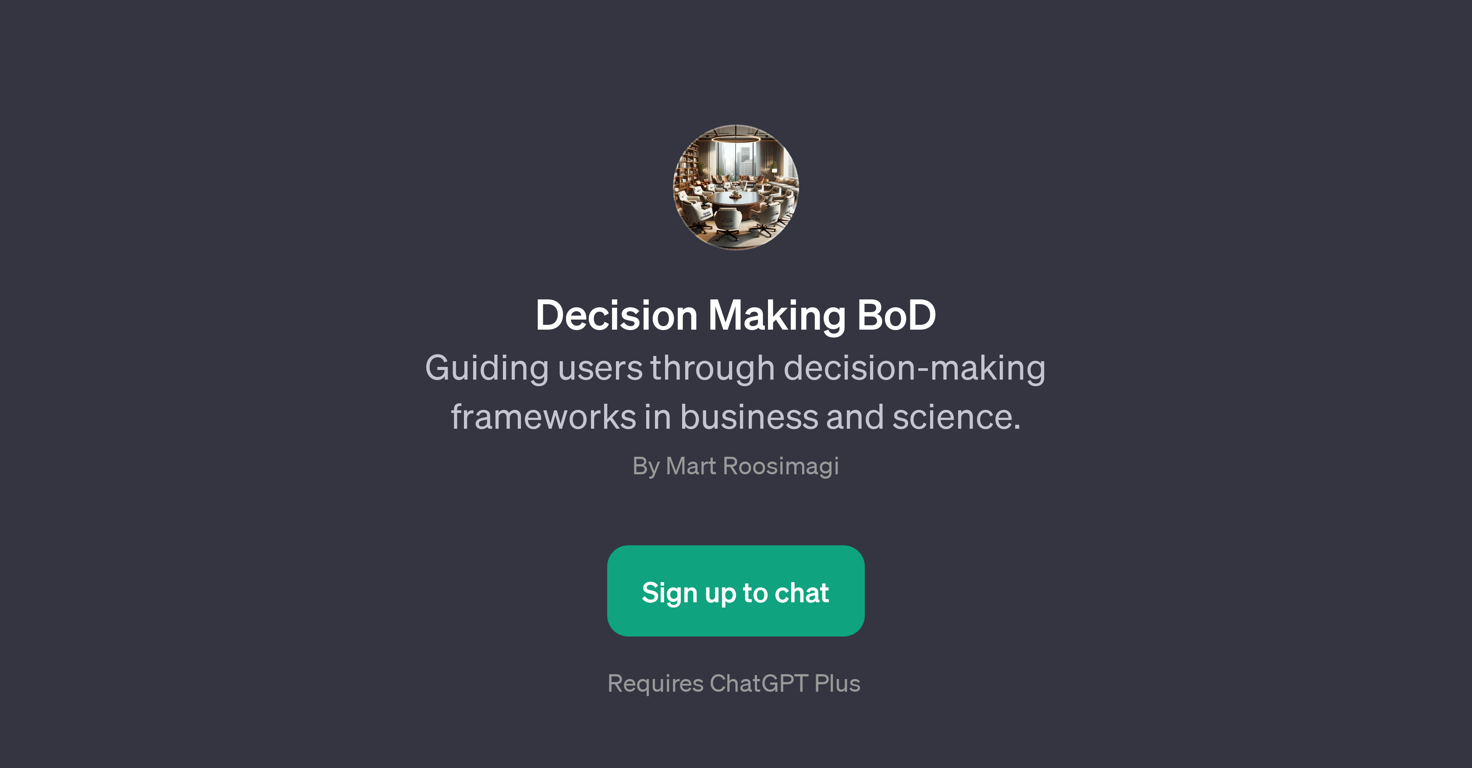 Decision Making BoD website