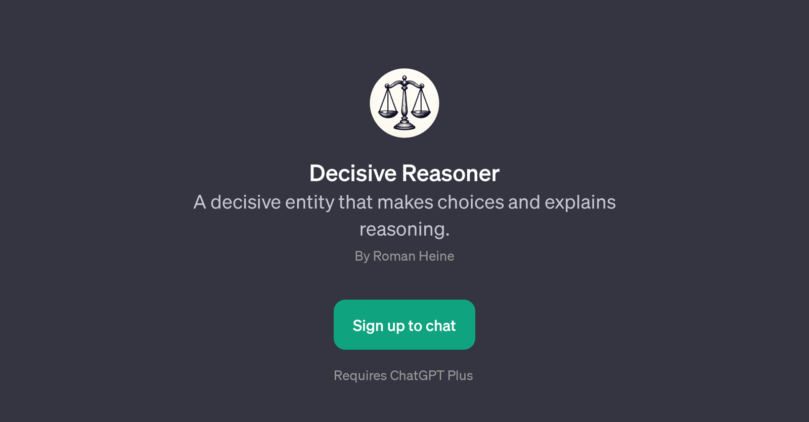 Decisive Reasoner website