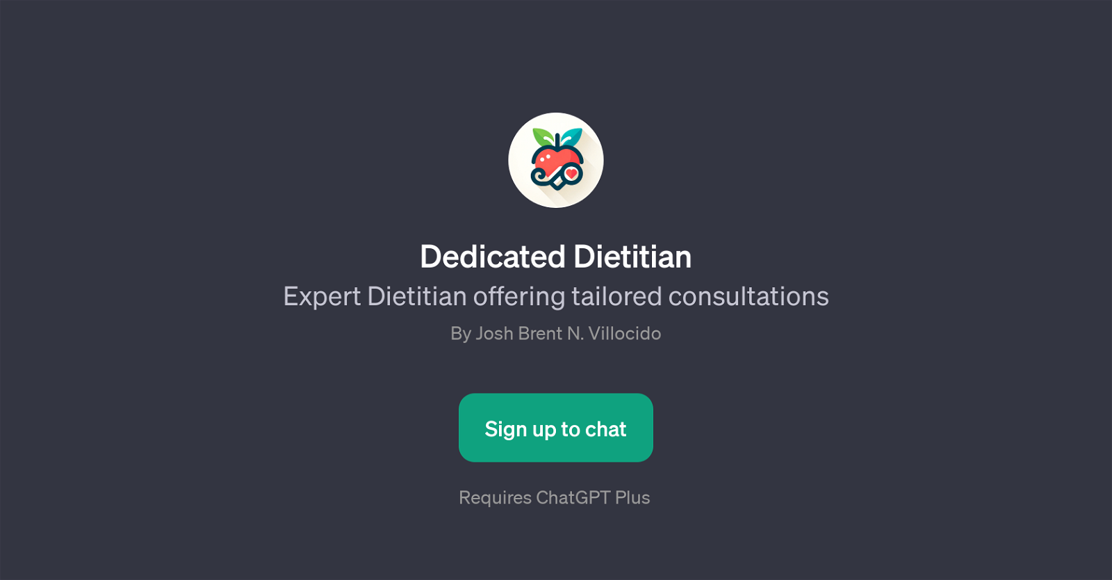Dedicated Dietitian website