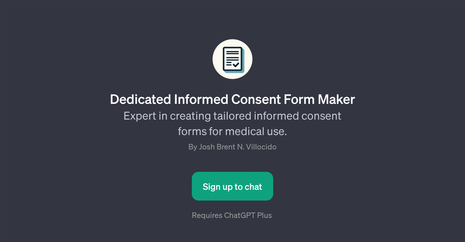 Dedicated Informed Consent Form Maker website