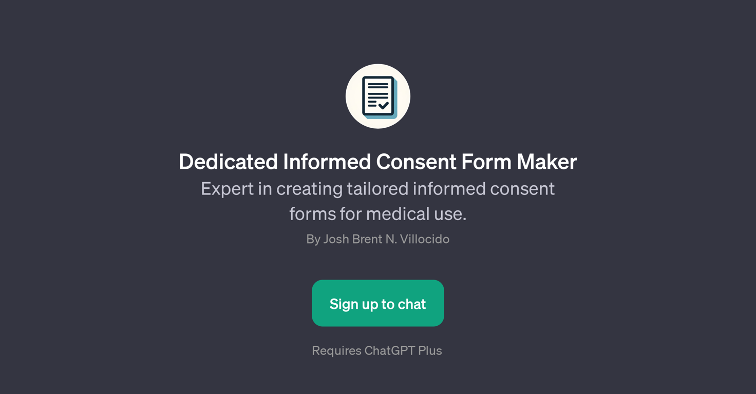 Dedicated Informed Consent Form Maker website
