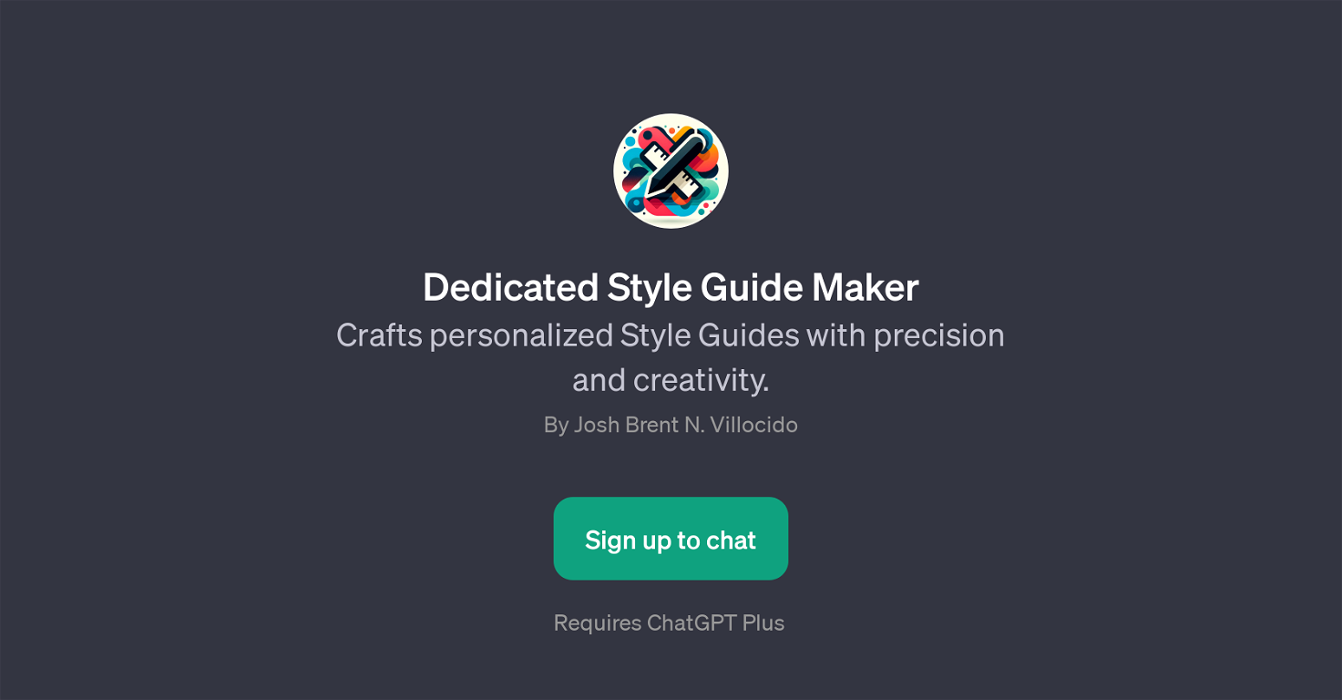 Dedicated Style Guide Maker website