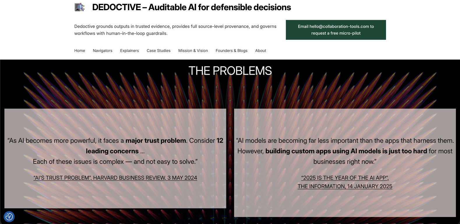 Dedoctive website