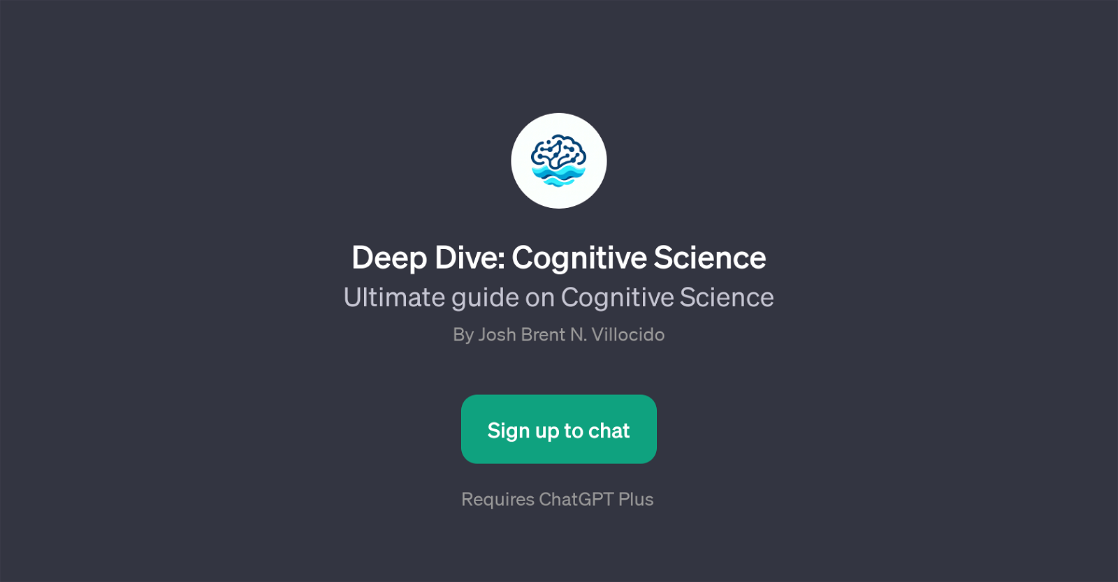 Deep Dive: Cognitive Science website