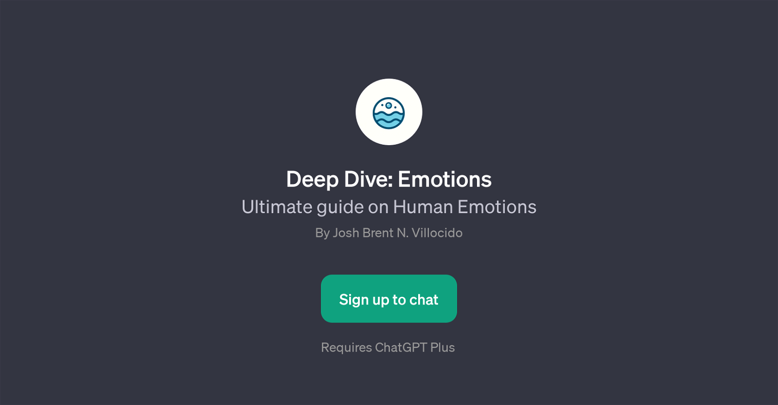 Deep Dive: Emotions website