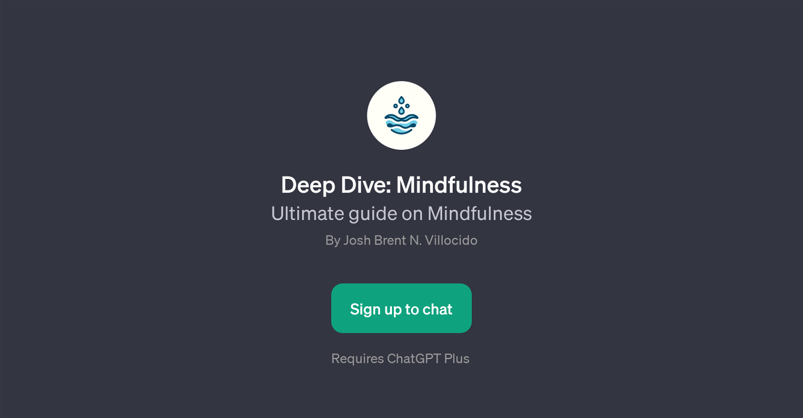 Deep Dive: Mindfulness website