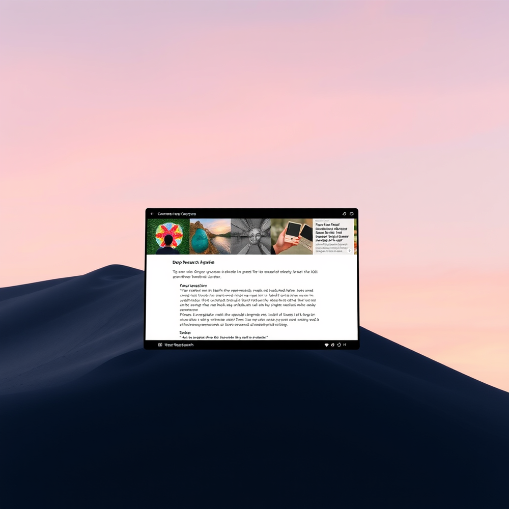 Deep Research website