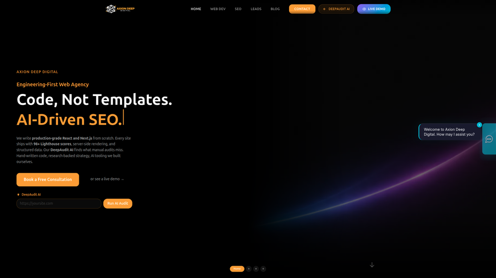 DeepAudit AI website