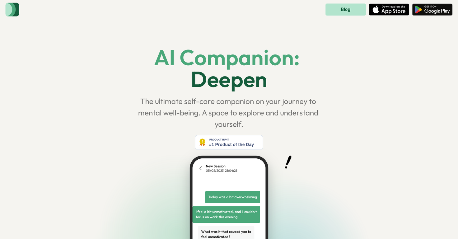 Deepen website