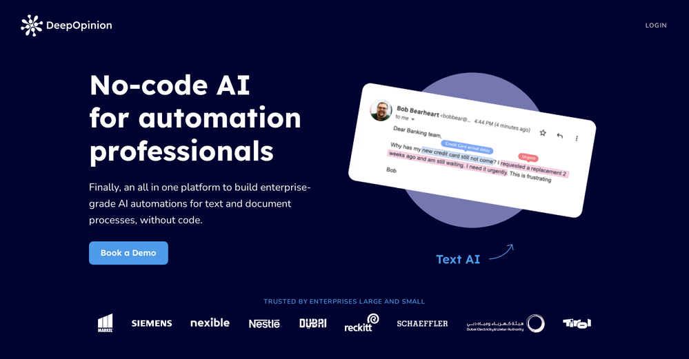 Deepopinion website