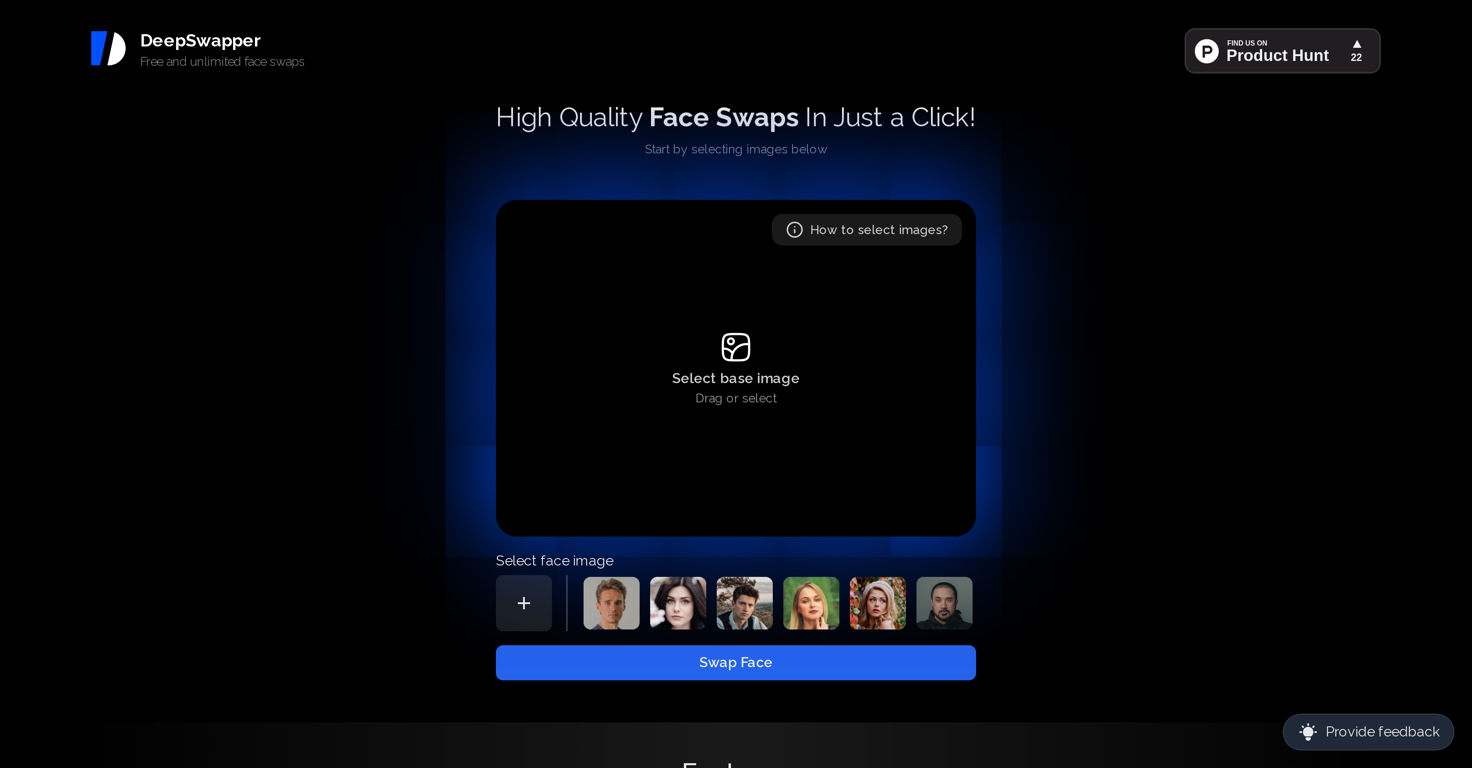 DeepSwapper AI website